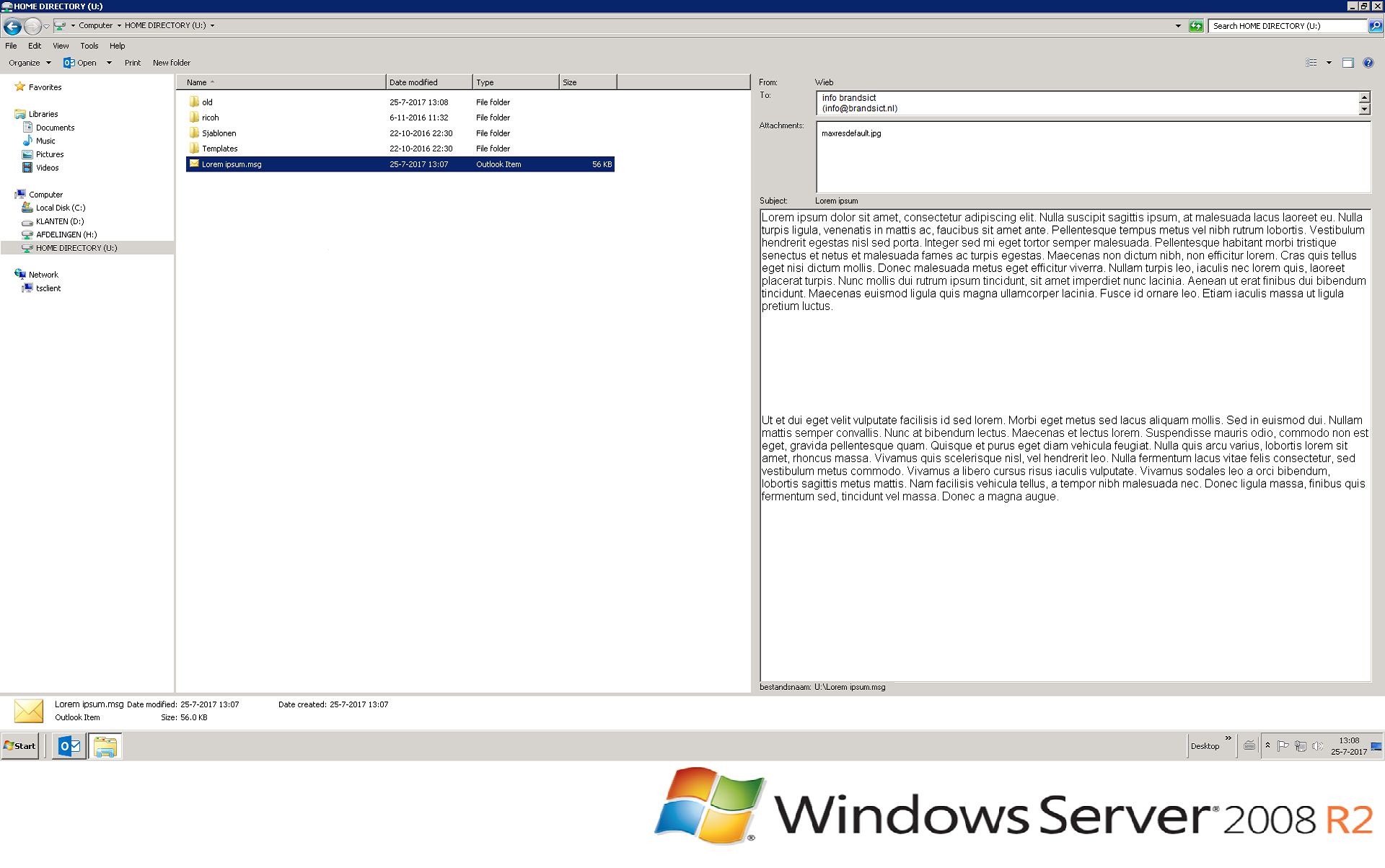 64 bit .msg preview pane for windows explorer